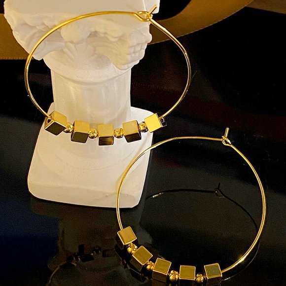 S925 Simple Circle Earrings Gold and Silver - Picture 13 of 13